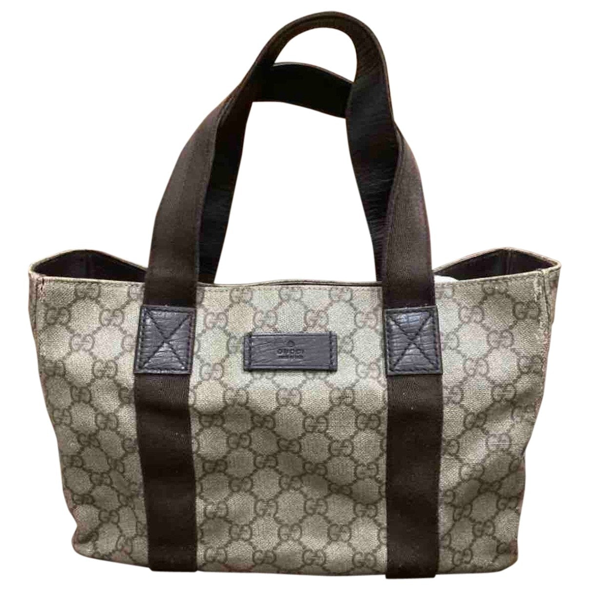 Gucci beige cloth handbag