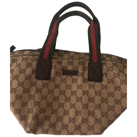 Gucci beige cloth handbag