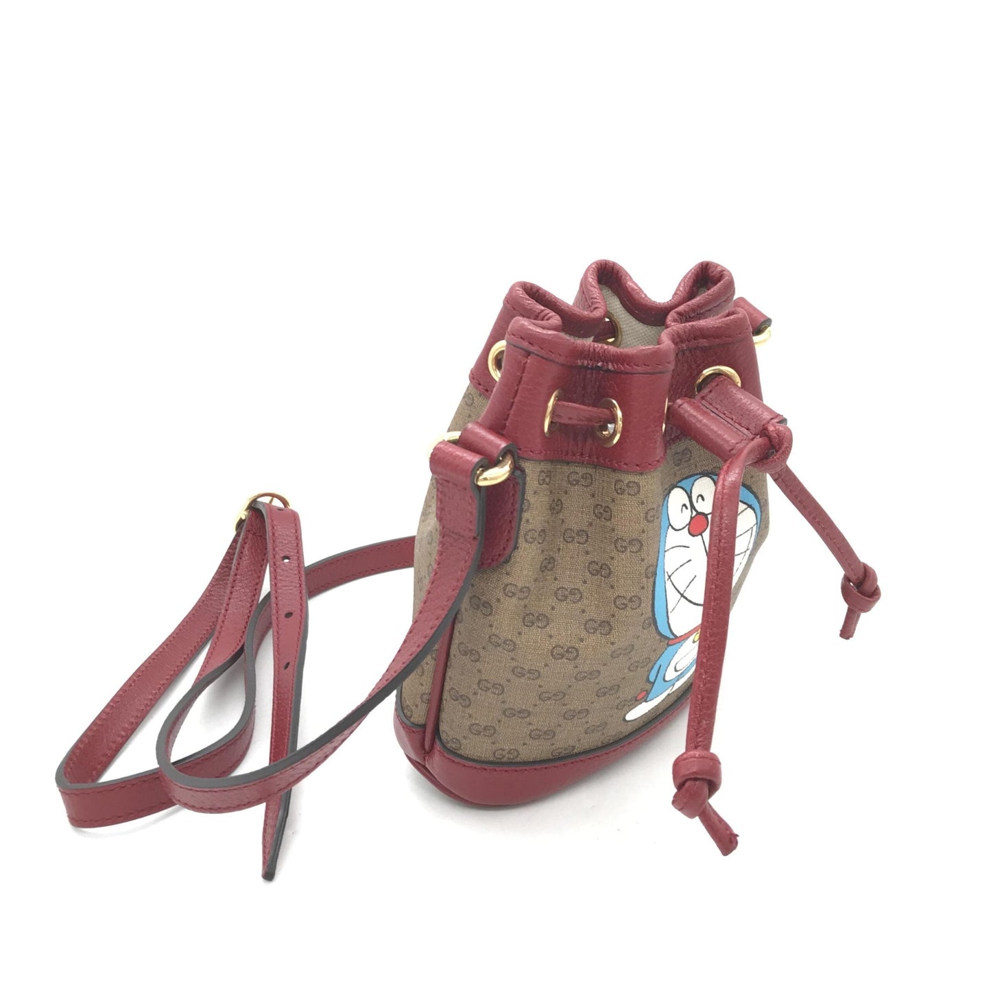 Gucci Doraemon X Gucci Coated Canvas Bucket Women's Bag ( )
