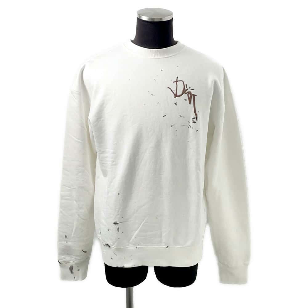 Dior ?Travis Scott Oversized Cactus Jack Knitted Fabric Size XS White283J679A0531 Cotton100%