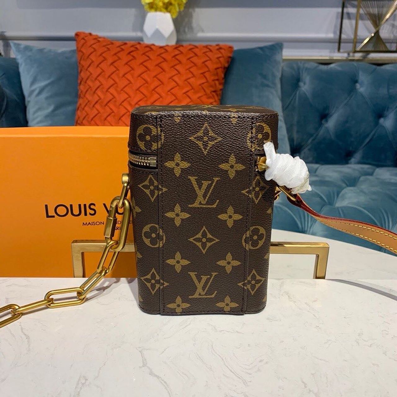 Top Quality Phone Box Monogram Canvas By Virgil Abloh For Women, WoHandbags 6.7in/17cm Top Quality M44914