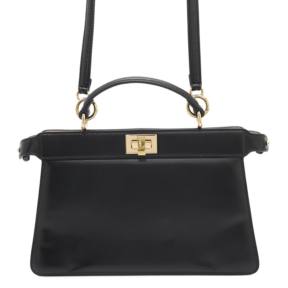 FENDI ?Peekaboo Iseeu East-West 2-way Bag Black8BN323 Leather