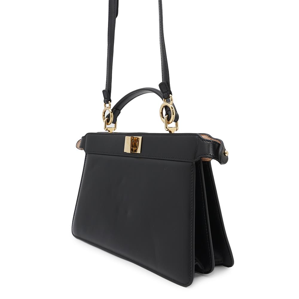 FENDI ?Peekaboo Iseeu East-West 2-way Bag Black8BN323 Leather