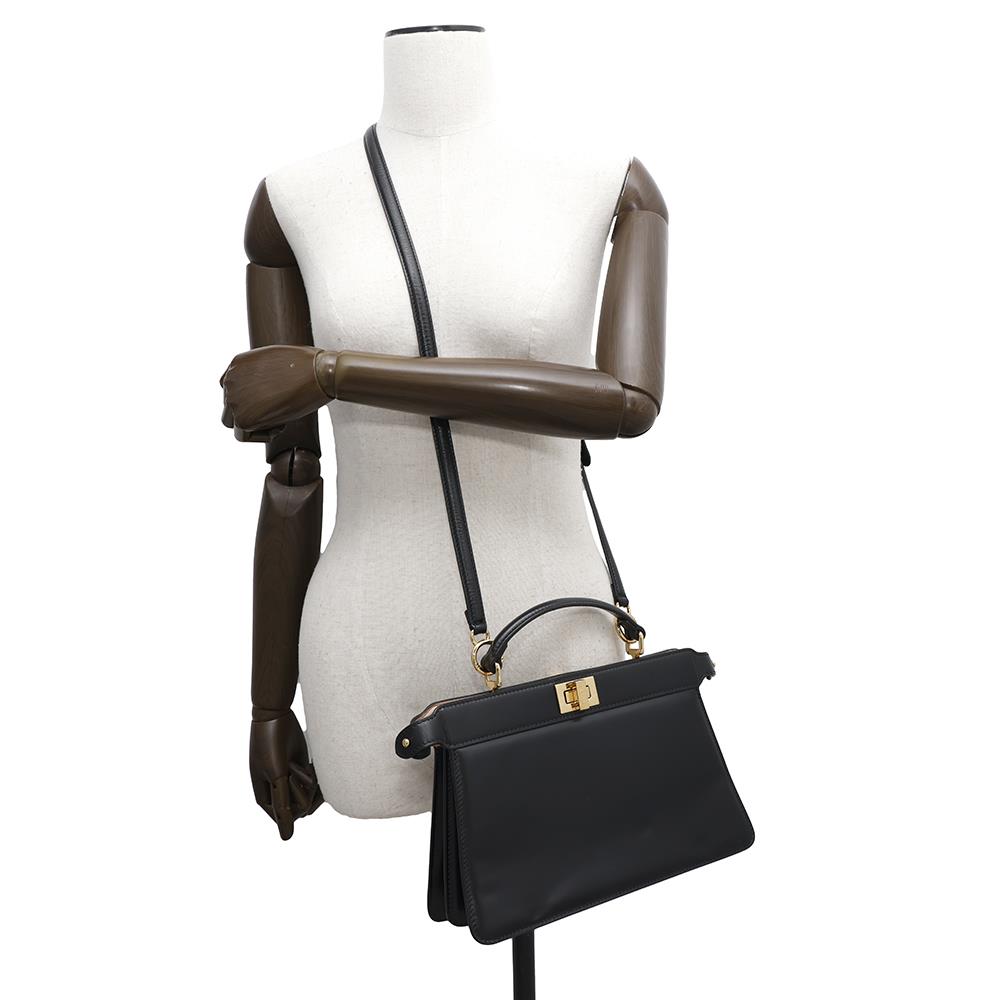 FENDI ?Peekaboo Iseeu East-West 2-way Bag Black8BN323 Leather
