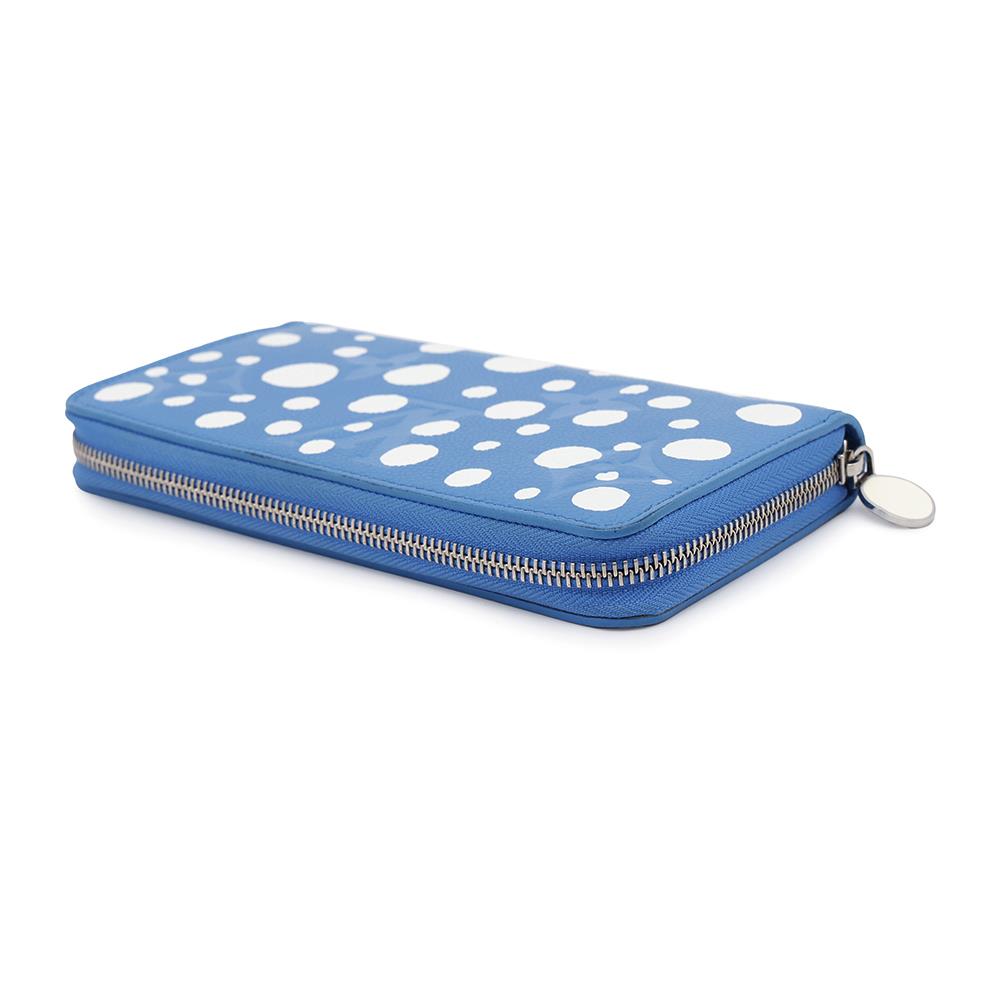 LOUIS VUITTON LV × YK Zippy Wallet blue bronM81954 Monogram Empreinte Leather/Infinity Dot