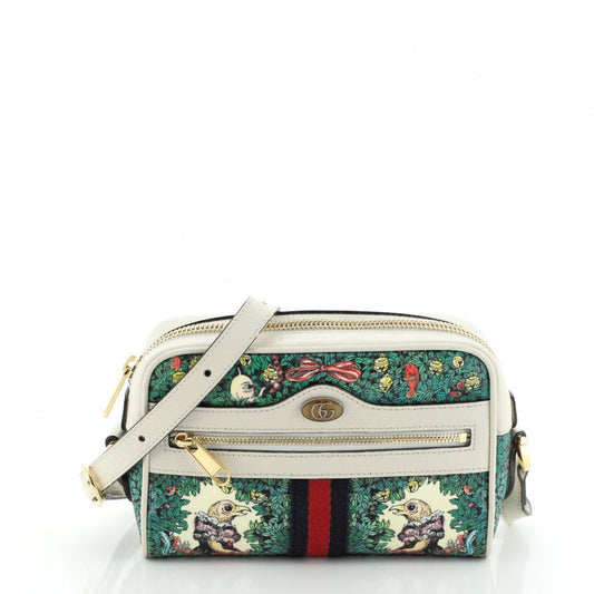 Gucci ophidia green cloth handbag