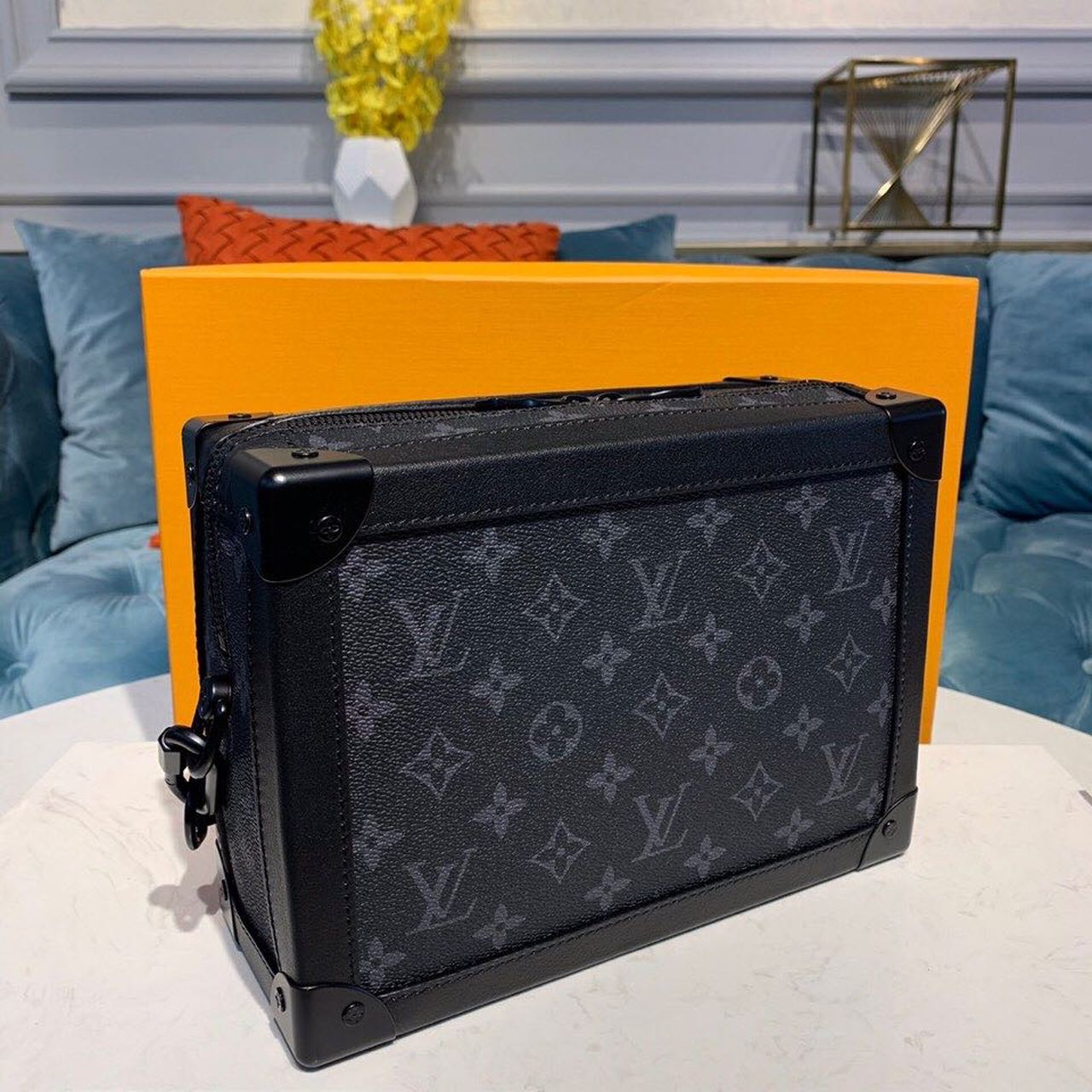 Top Quality Soft Trunk Monogram Eclipse Canvas For Men, Bags 9.8in/25cm Top Quality M44730