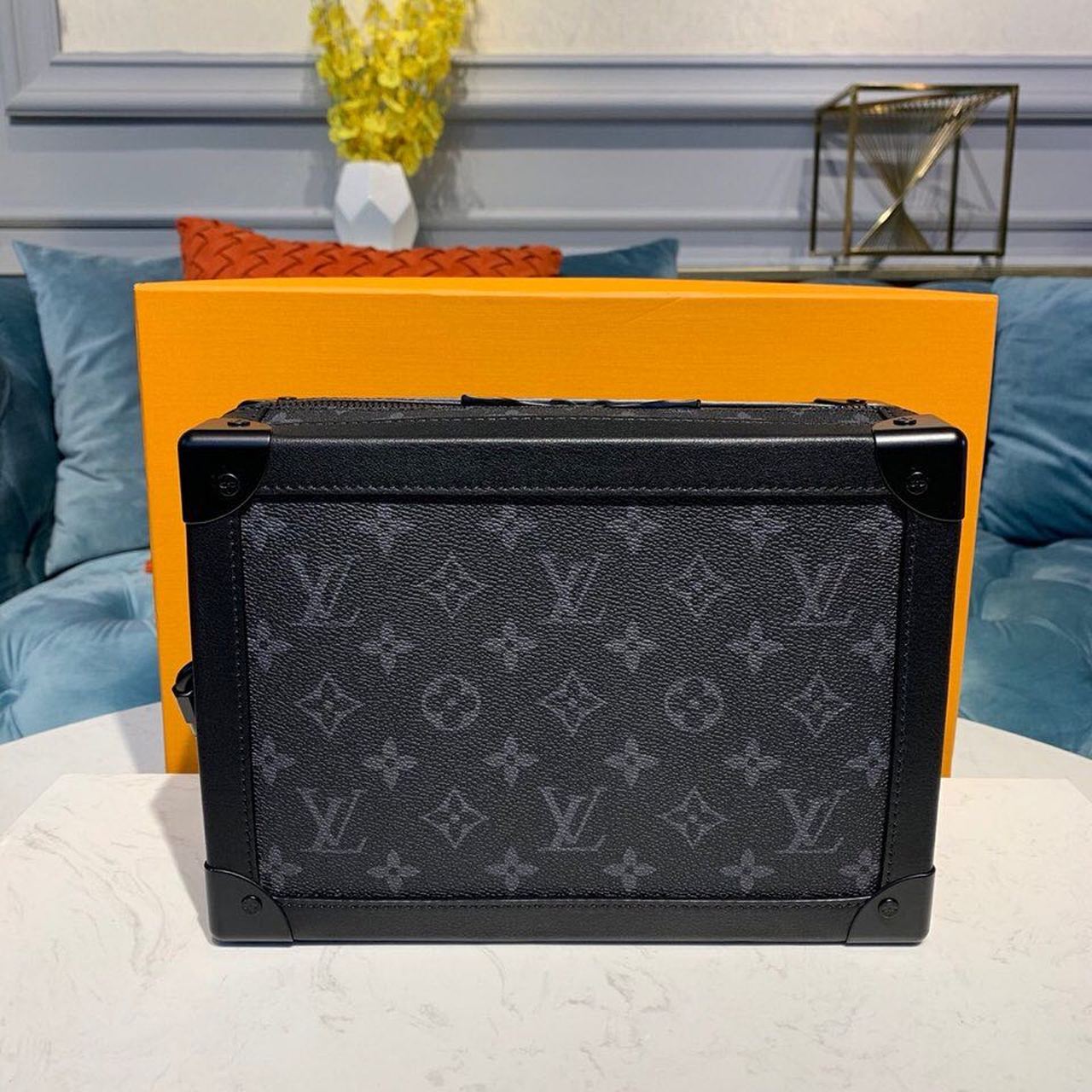 Top Quality Soft Trunk Monogram Eclipse Canvas For Men, Bags 9.8in/25cm Top Quality M44730