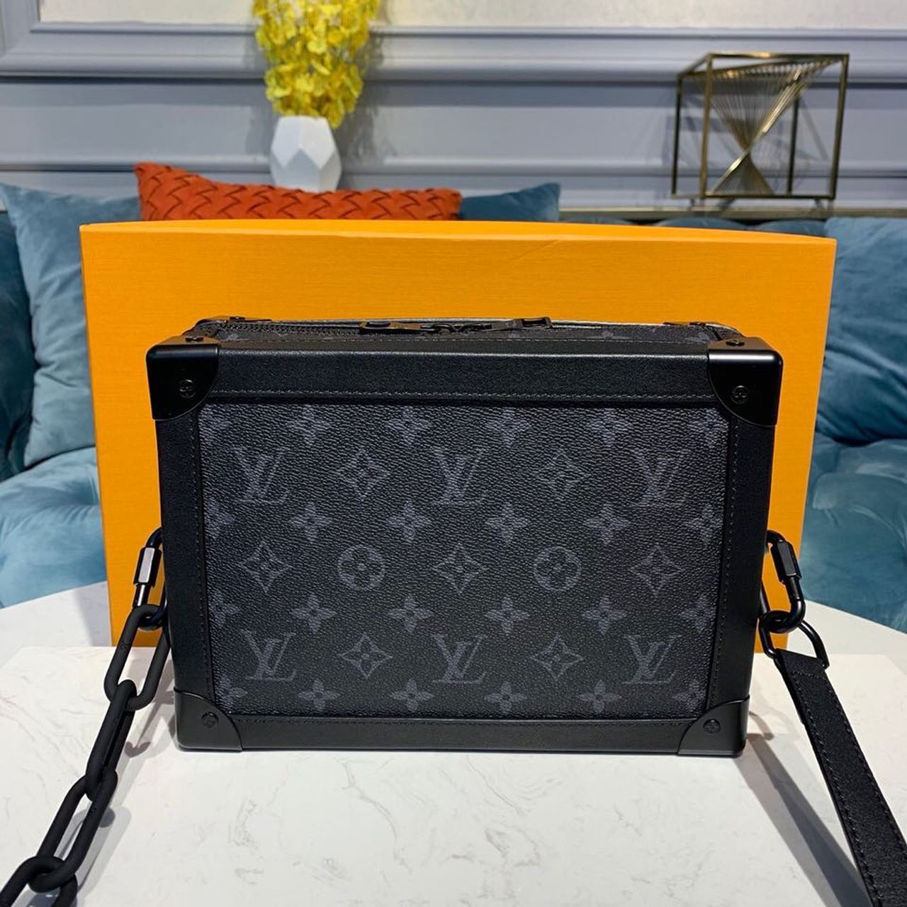 Top Quality Soft Trunk Monogram Eclipse Canvas For Men, Bags 9.8in/25cm Top Quality M44730