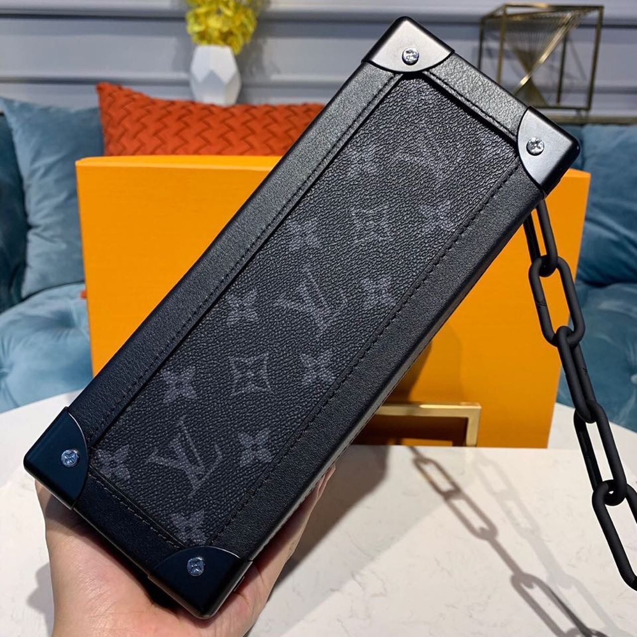 Top Quality Soft Trunk Monogram Eclipse Canvas For Men, Bags 9.8in/25cm Top Quality M44730
