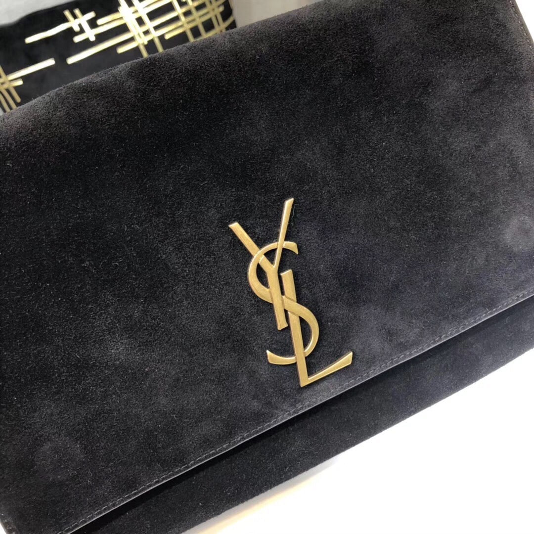 Top Quality Kate MeTop Qualityum Reversible Chain Bag Black For Women 28.5in/11.2cm YSL 5538040UD7W1000