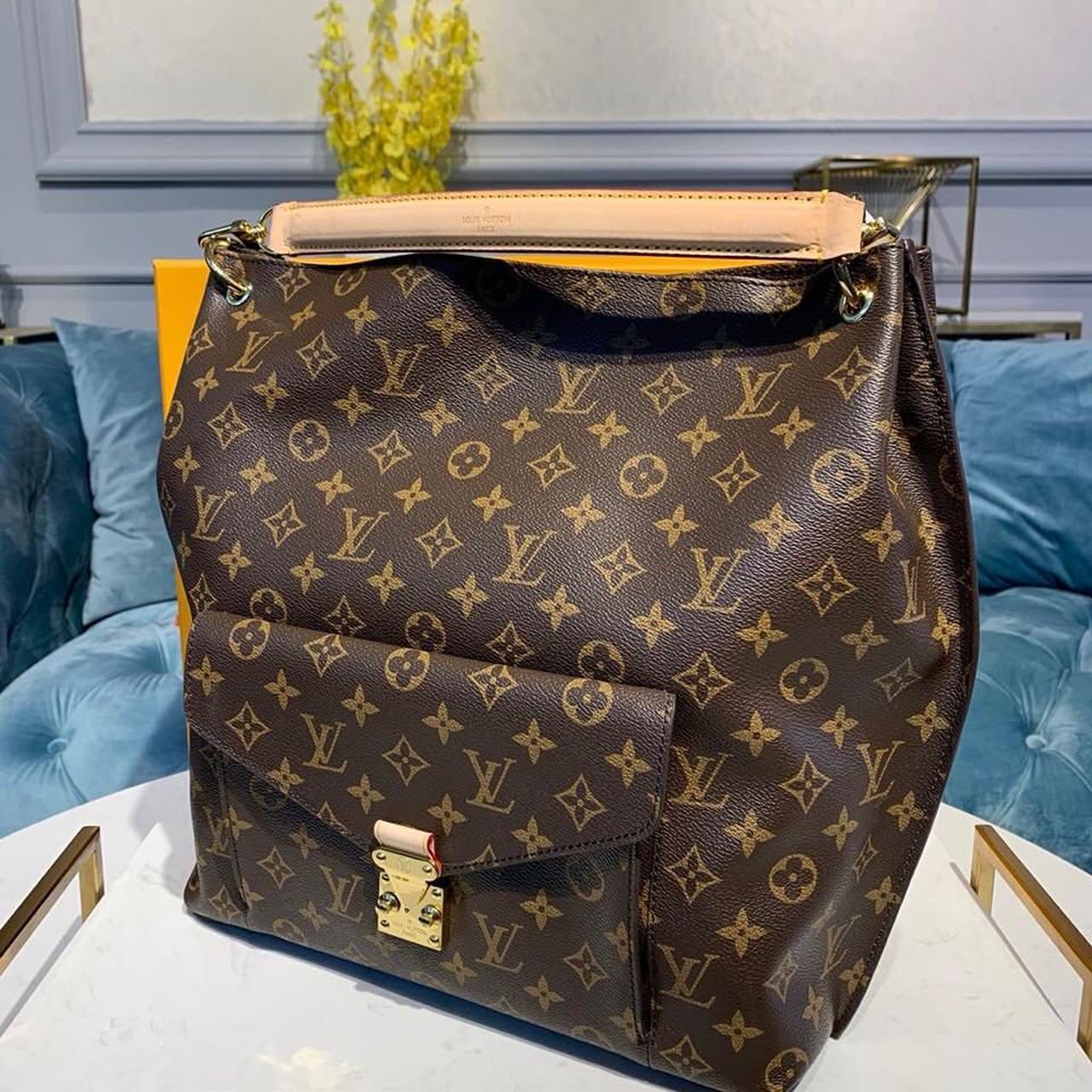 Top Quality Metis Hobo Monogram Canvas For Womeen, WoBags 13.5in/34cm Top Quality M40781