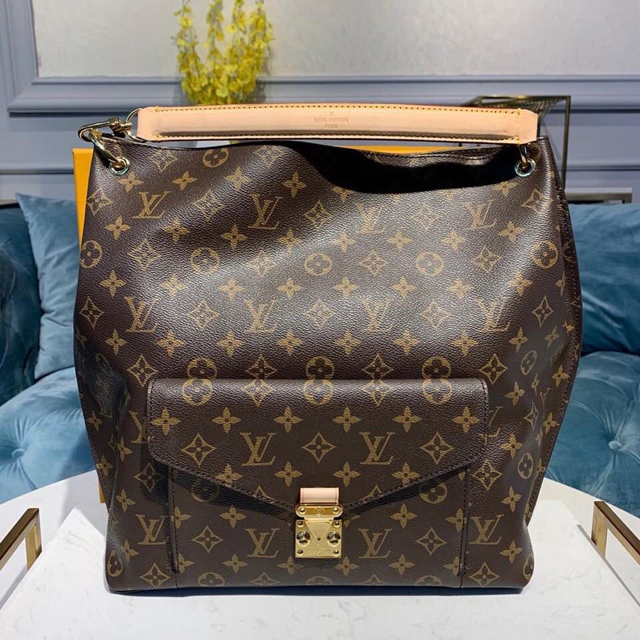 Top Quality Metis Hobo Monogram Canvas For Womeen, WoBags 13.5in/34cm Top Quality M40781