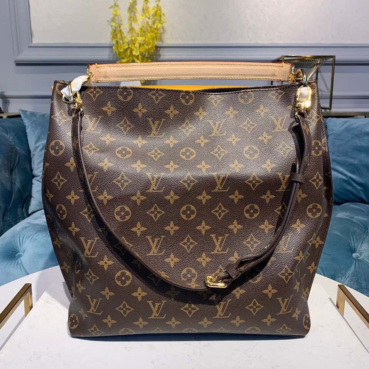 Top Quality Metis Hobo Monogram Canvas For Womeen, WoBags 13.5in/34cm Top Quality M40781