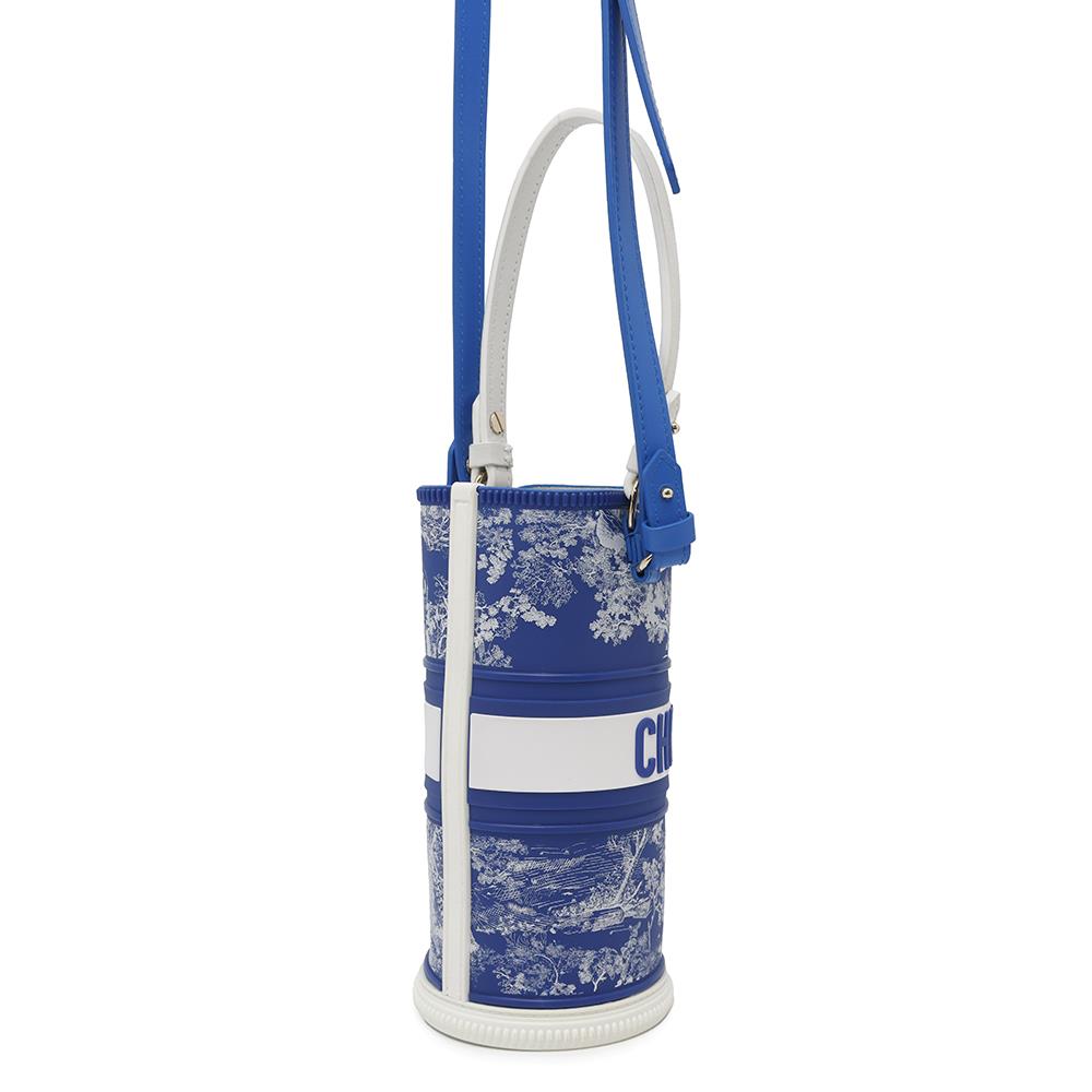 Dior ?Toile de Jouy bottle holder BlueS6205OGTJ Rubber Leather