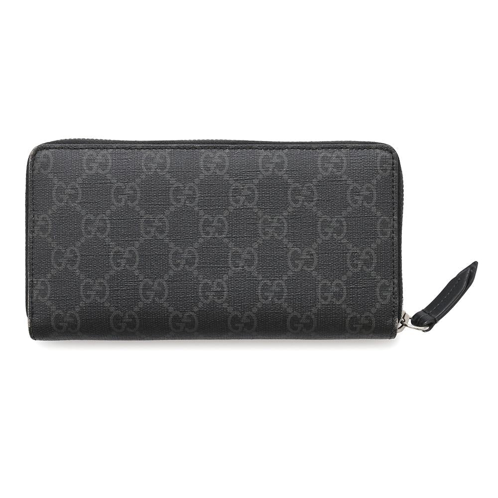 GUCCI ?Eagle GG Supreme Zip Around Wallet Black451273 GG SupremeCanvas