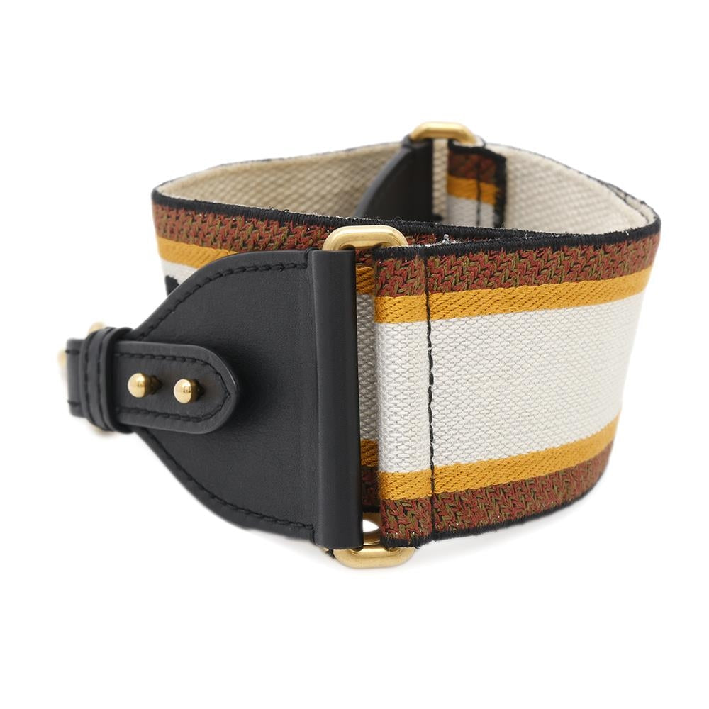 Dior ?Shoulder Strap Beige/Brown Canvas Leather