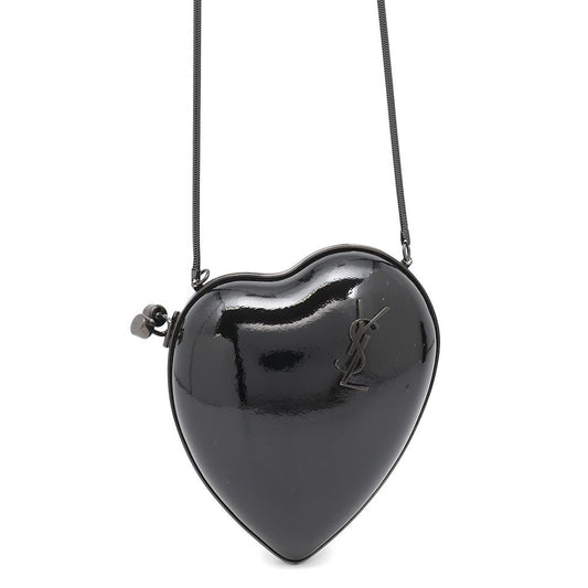 SAINT LAURENT PARIS ?Love Box Shoulder Bag Black466212 Patent Leather
