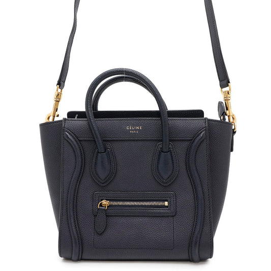 CELINE Luggage shopper Navy168243 Leather Size Nano