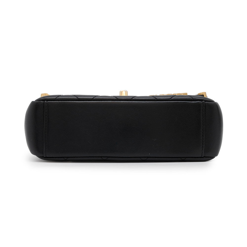 CHANEL Matelasse ChainShoulder Bag BlackAS3731 Lambskin