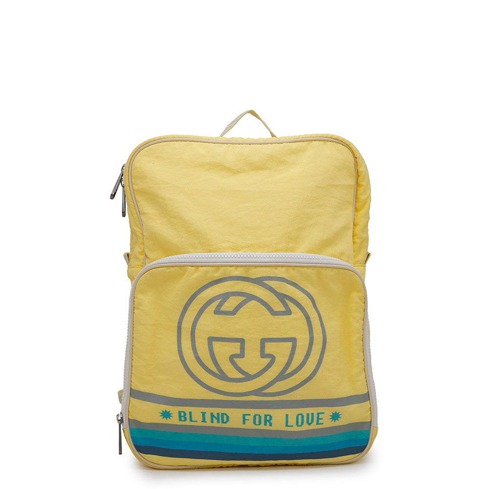 GUCCI ?Interlocking G Backpack Yellow536724 Nylon