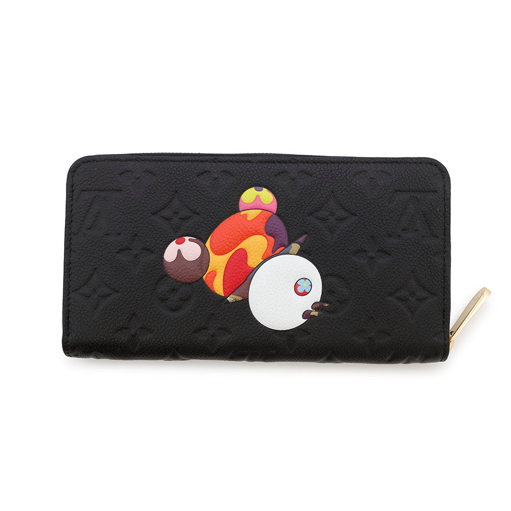 LOUIS VUITTON LV × TM Zippy Wallet Japan Limited Edition NoirM14160 Monogram Empreinte Leather