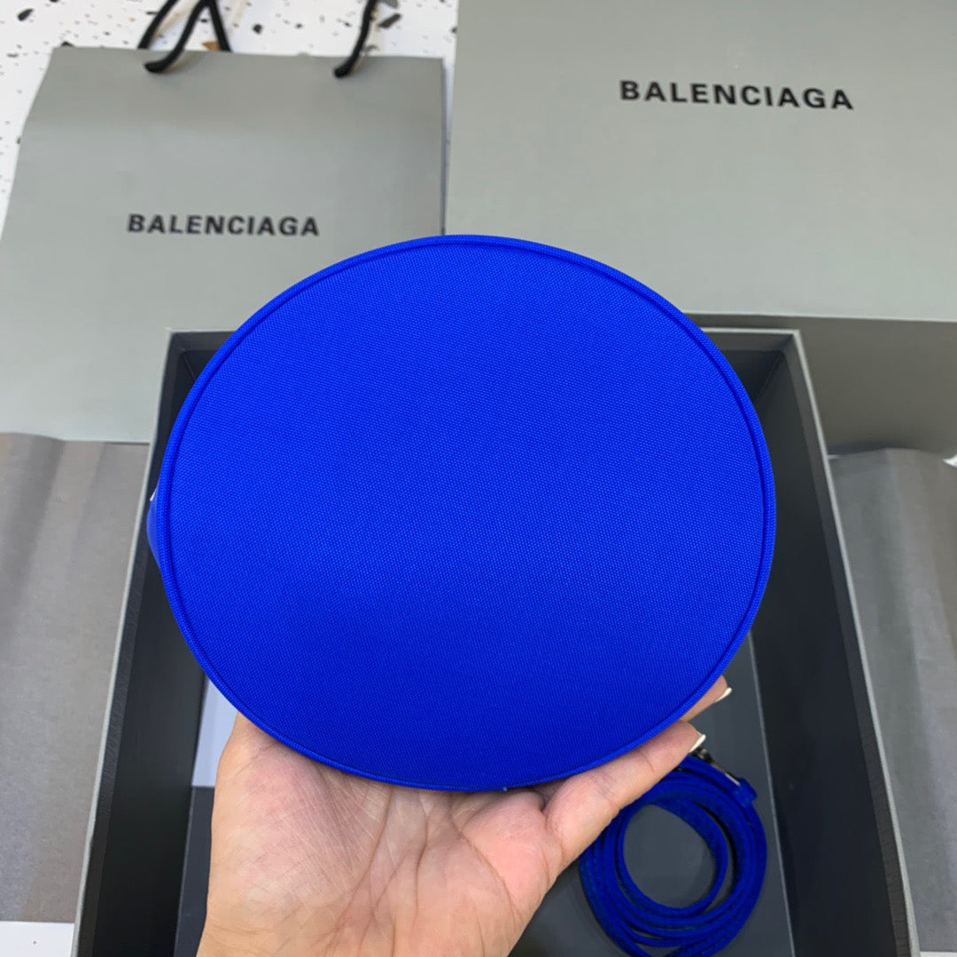 Balen Le Cagole MeTop Qualityum Bucket Bag In Blue, For Women,  Bags 11.8in/30cm
