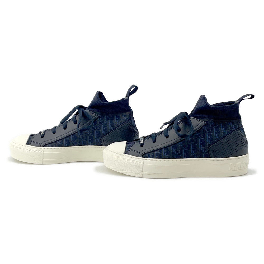 Dior ?WALK'N'DIOR Oblique Technical Knit Socks Sneakers NavyKCK233OPK75B365 Fabric Leather Size 36 1/2