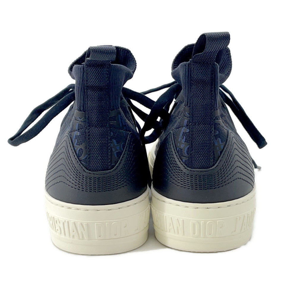 Dior ?WALK'N'DIOR Oblique Technical Knit Socks Sneakers NavyKCK233OPK75B365 Fabric Leather Size 36 1/2
