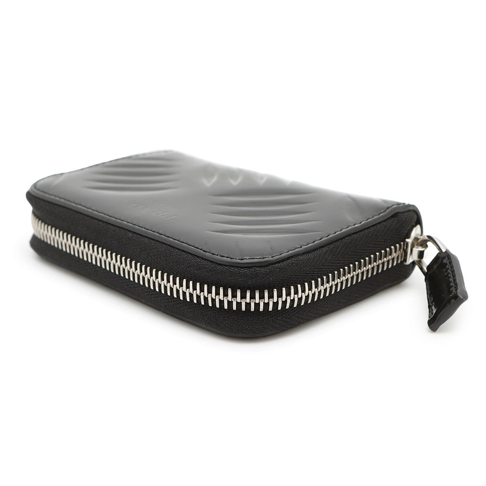 PRADA ?Zip Around Coin purse Black2MM003 Leather