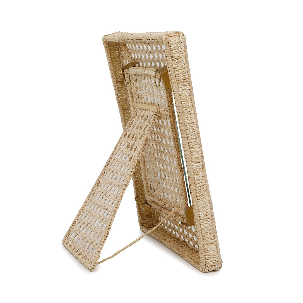 Dior ?Photo frame Beige/Green Rattan Glass