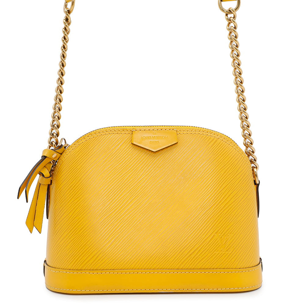 LOUIS VUITTON Alma MINI・Chain CitronM53119 Epi Leather
