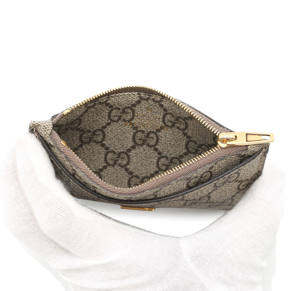 GUCCI ?BALENCIAGA Collaboration Hacker Project B Logo Coin Card Case Beige681701 PVC/Leather