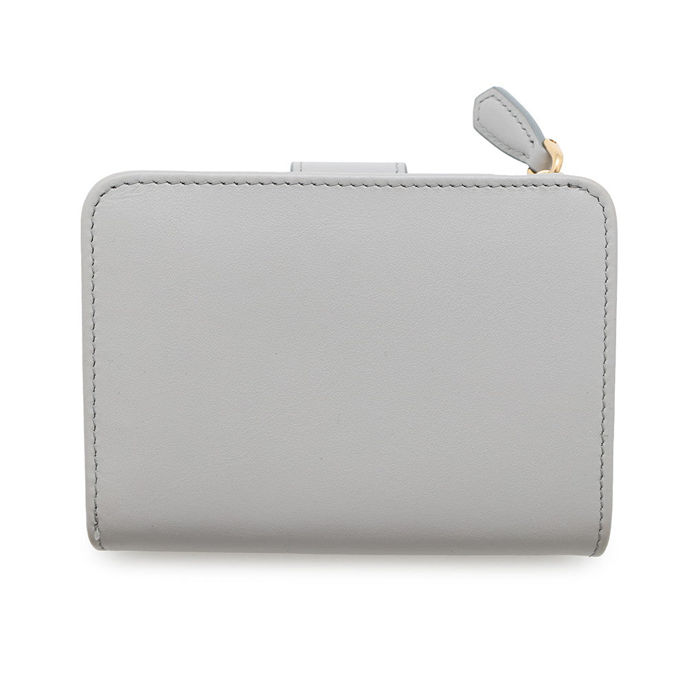 PRADA ?City Calf Tab Wallet Gray1ML018 Leather