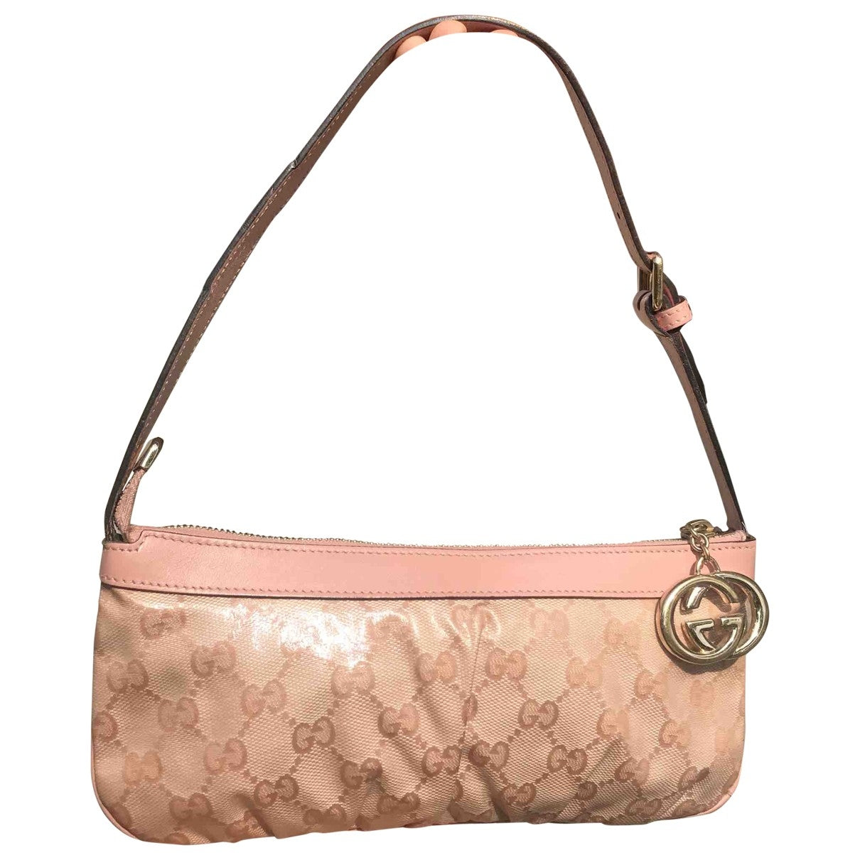 Gucci  Pink Cloth Handbag