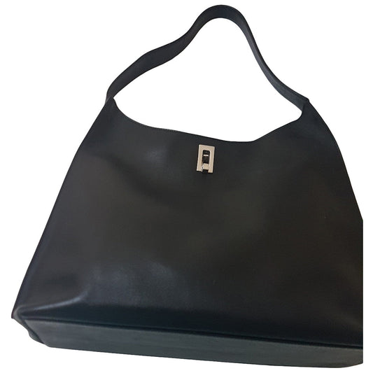 Gucci hobo black leather handbag