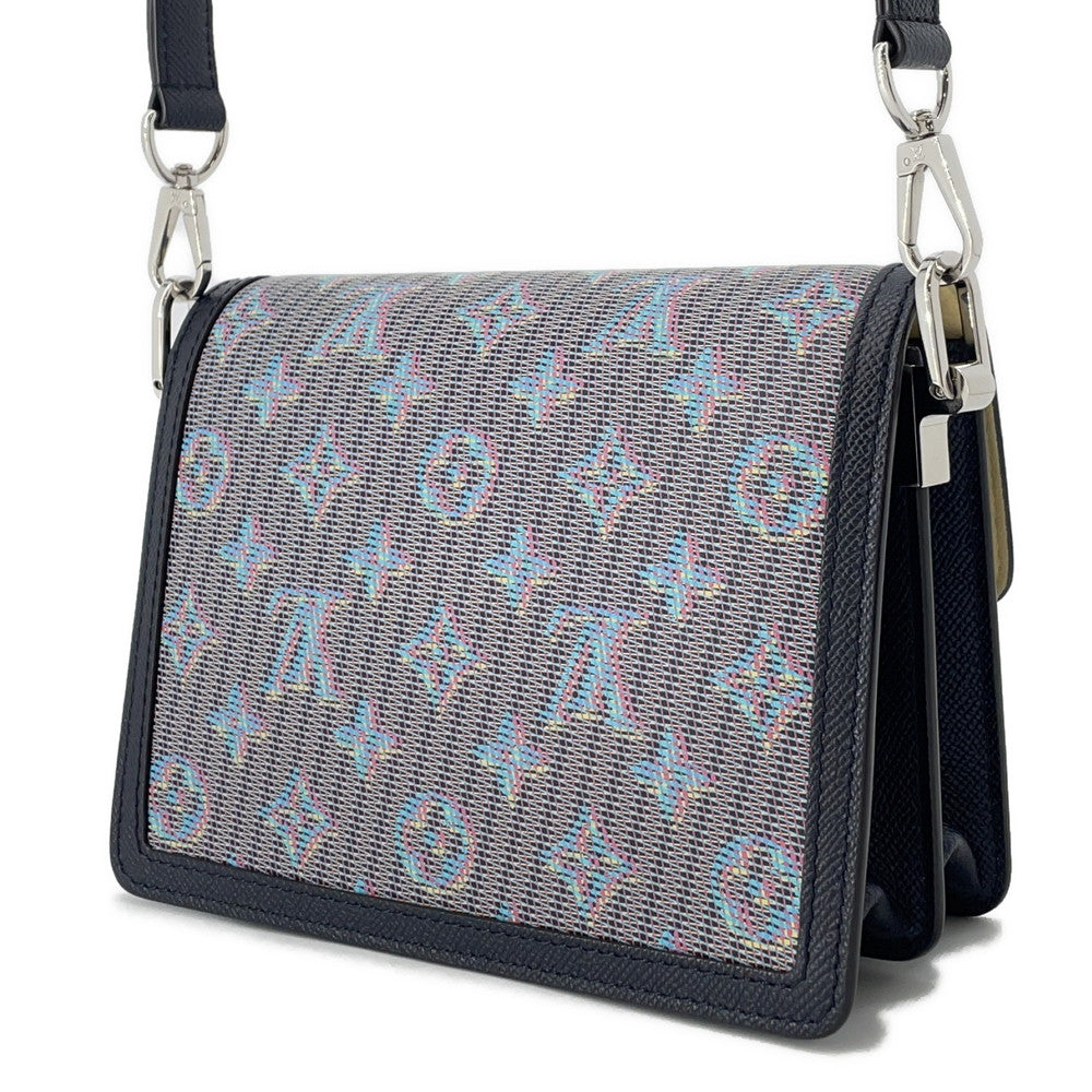 LOUIS VUITTON Dauphine Navy/MulticolorM55454 Leather Size Mini