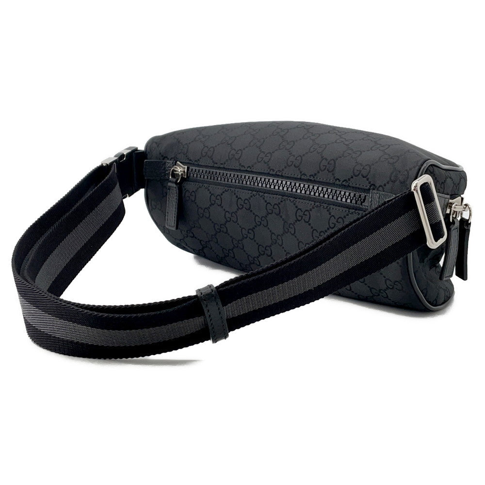 GUCCI ?GGNylon Crossbody Bag Black449182 Nylon