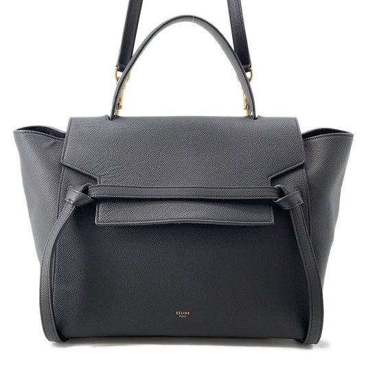CELINE Belt bag Black176103ZVA Leather Size Mini