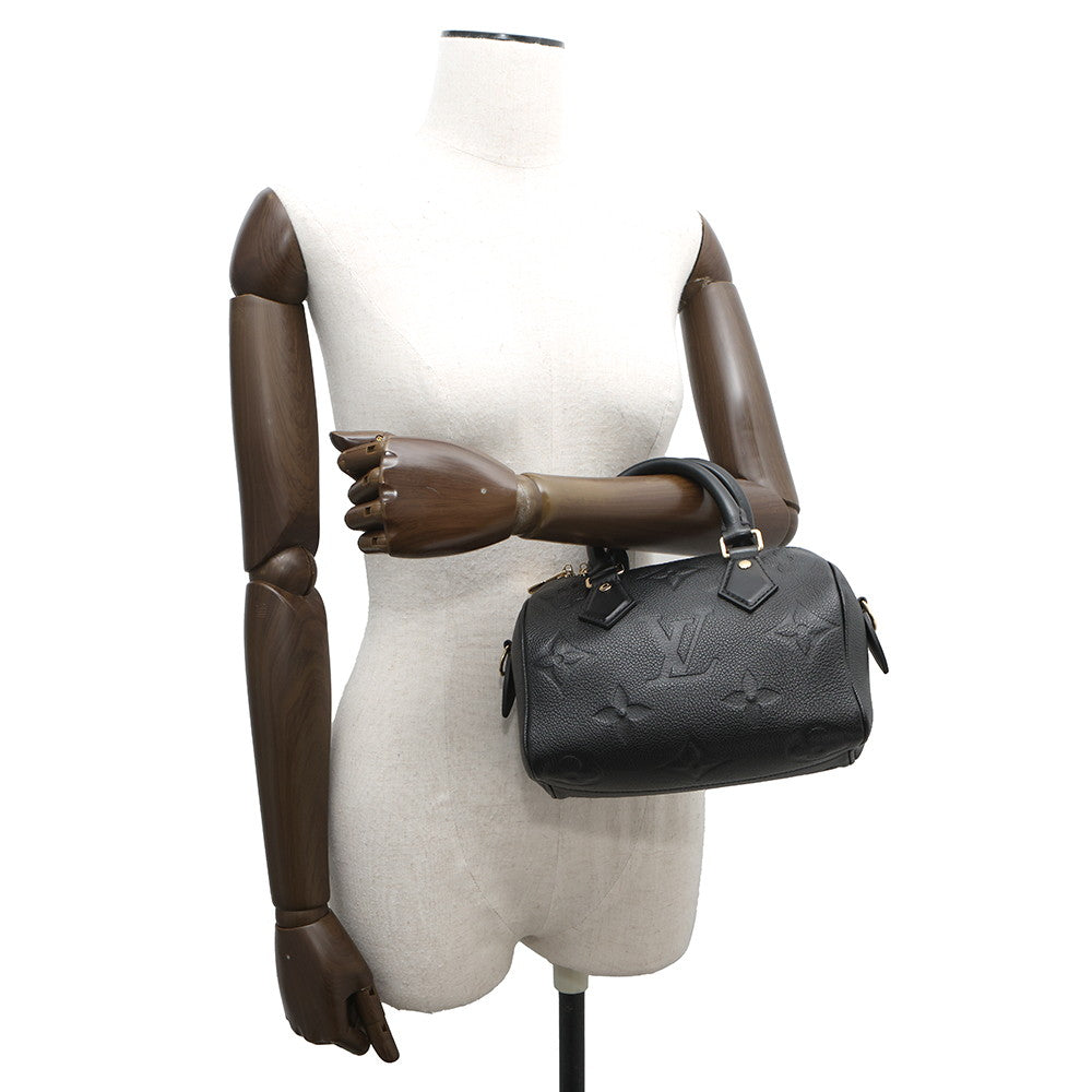 LOUIS VUITTON Speedy Bandouliere NoirM58953 Monogram Empreinte Leather Size 20