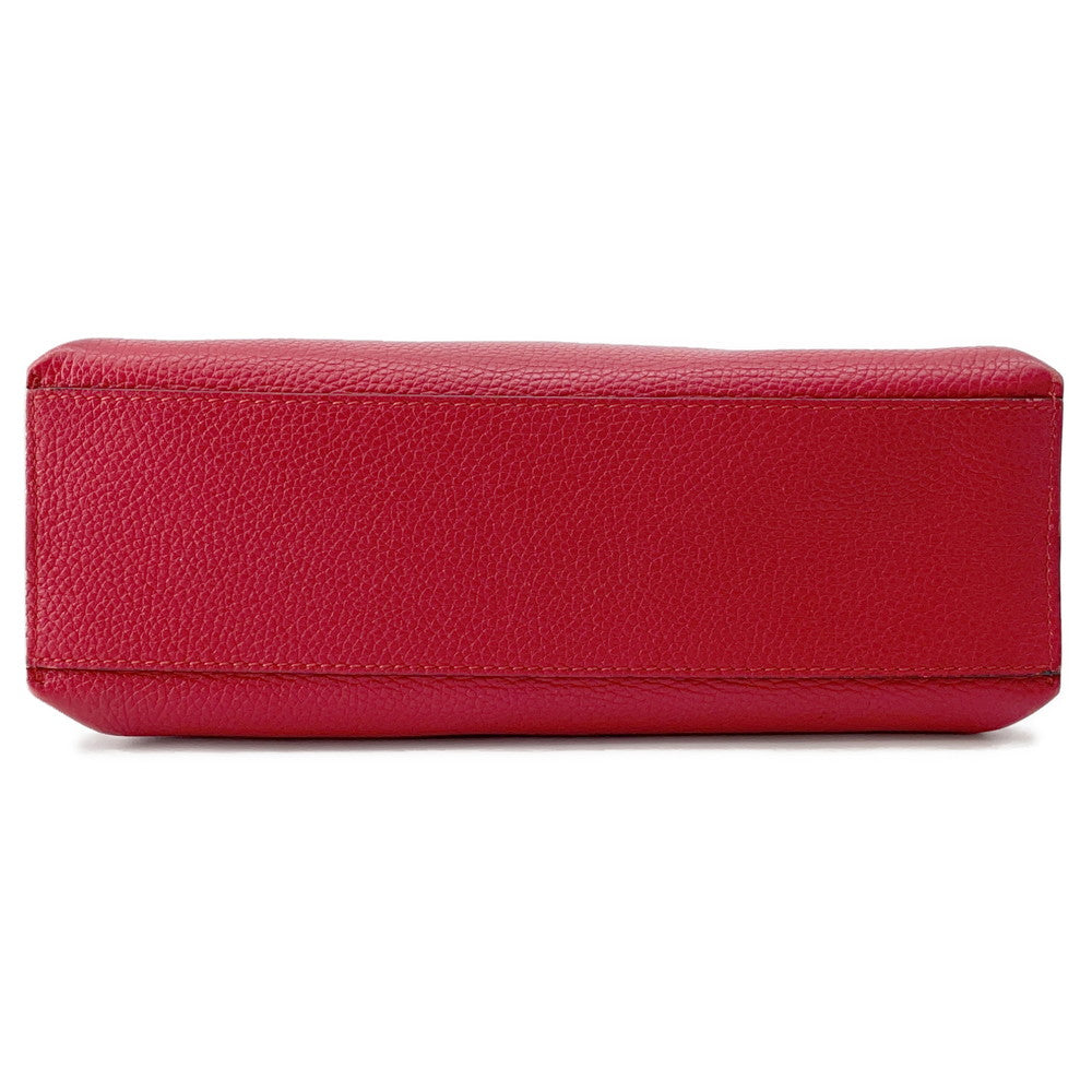 GUCCI ?Daily 2WAY Handbag Red370831 Bamboo Leather