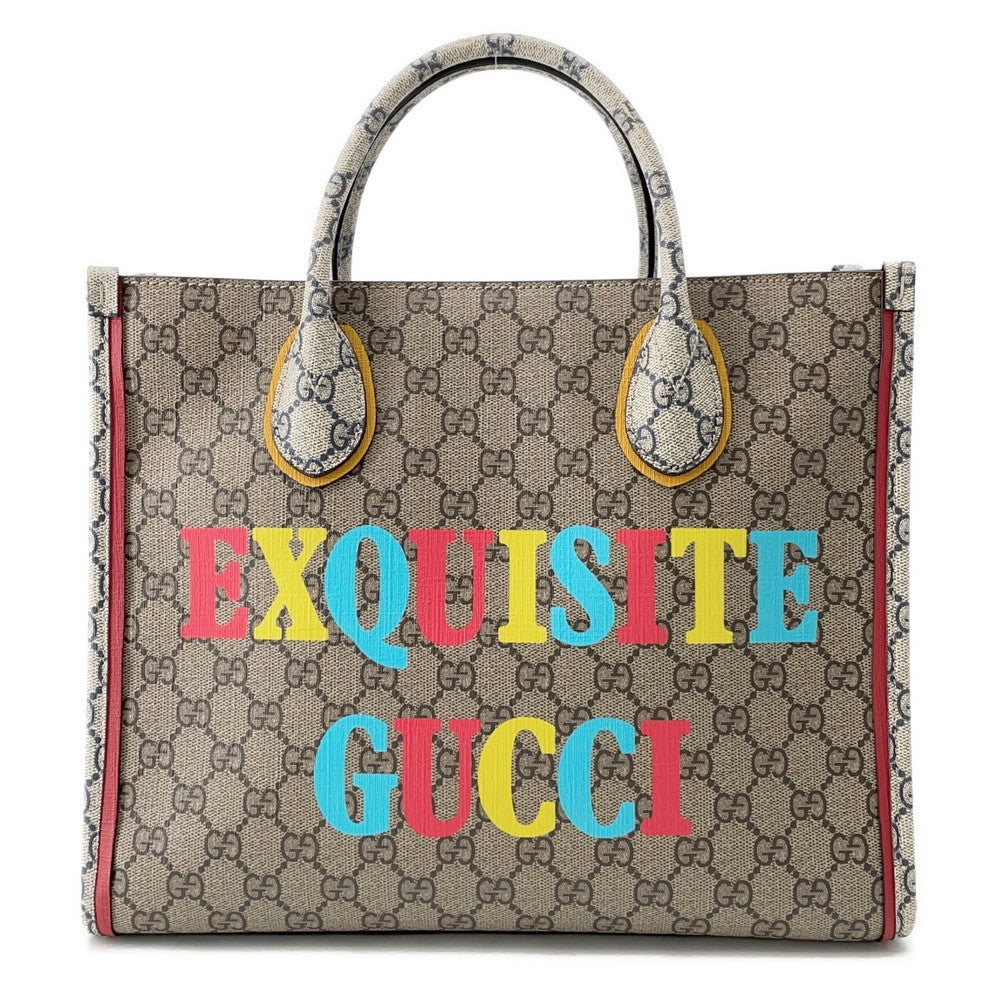 GUCCI ?EXQUISITE GUCCI Tote Bag Beige/Multicolor680956 PVC