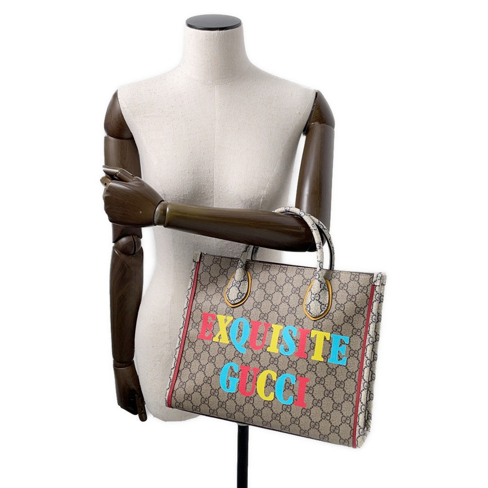 GUCCI ?EXQUISITE GUCCI Tote Bag Beige/Multicolor680956 PVC