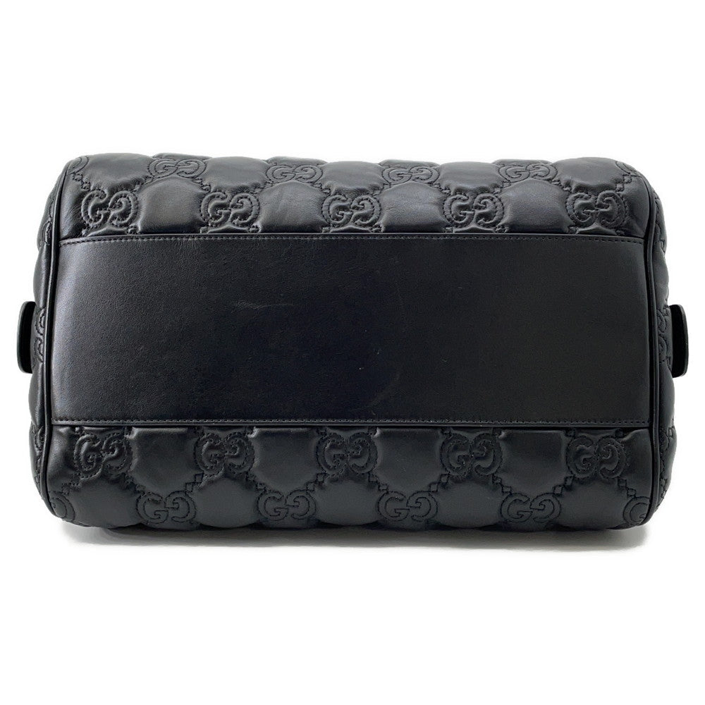 GUCCI ?GGMatelasse 2wayTravel Bag Black702242 Leather
