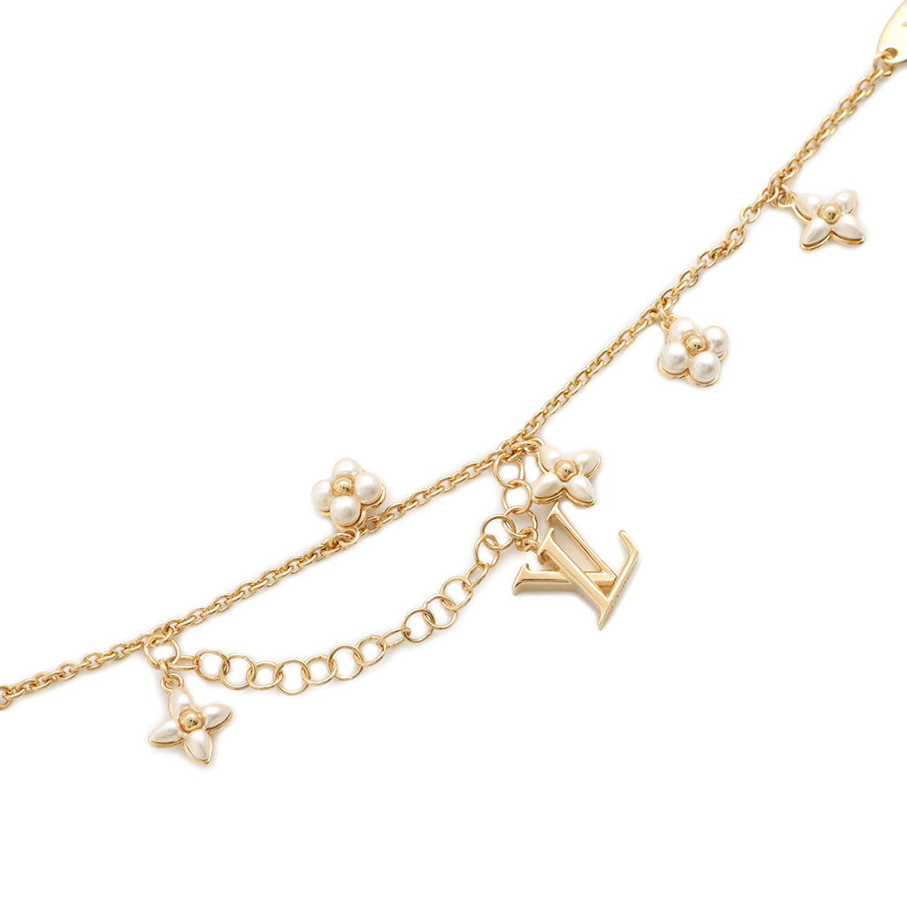 LOUIS VUITTON Bracelet・LV Flora Gram BlancM0940A Metal Beads