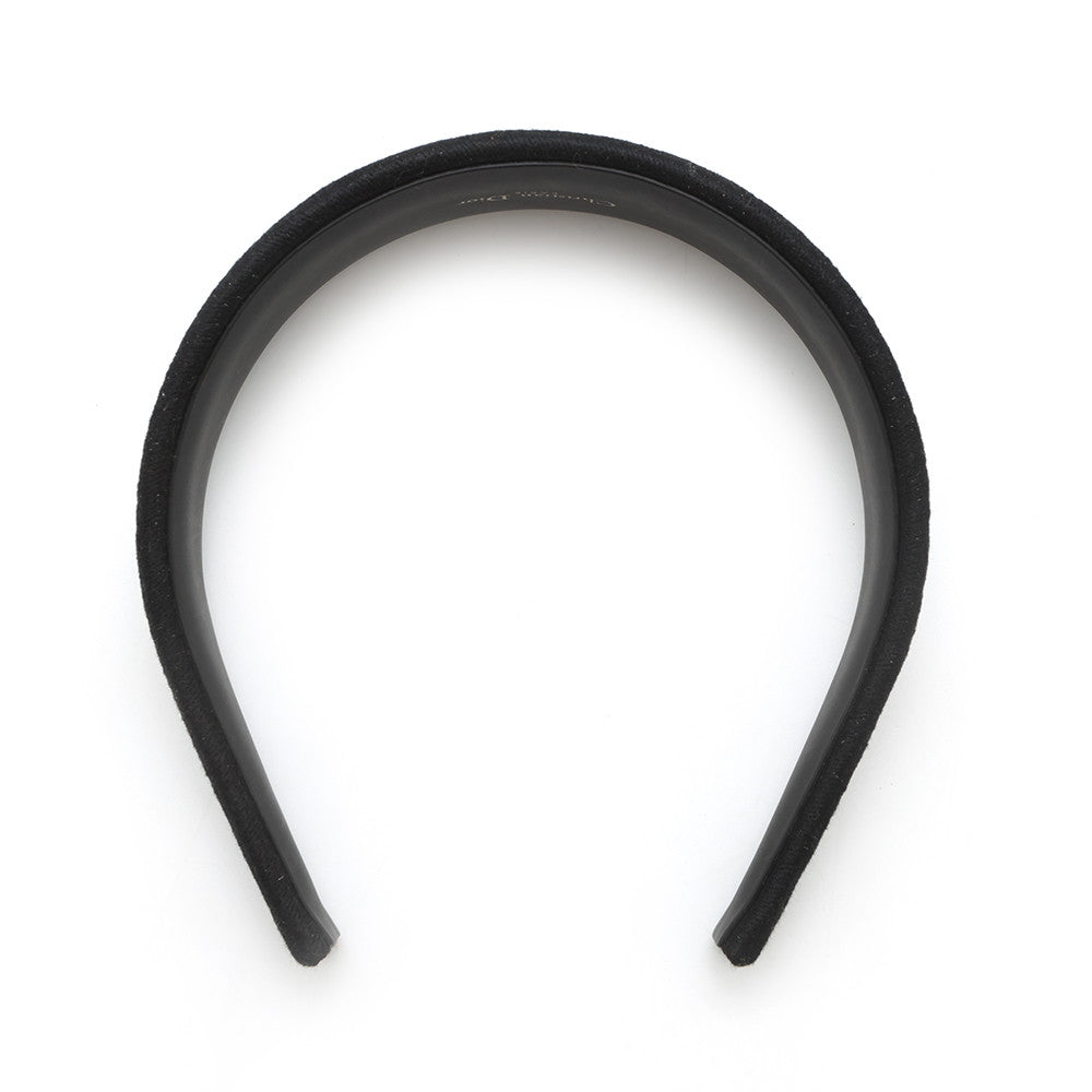 Dior ?Headband Black/White35H8P958X132_C933 Leather Fabric