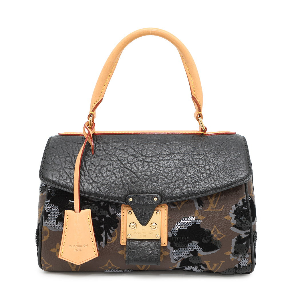 LOUIS VUITTON carro l Brown/NoirM40434 Monogram Fleur de Jae
