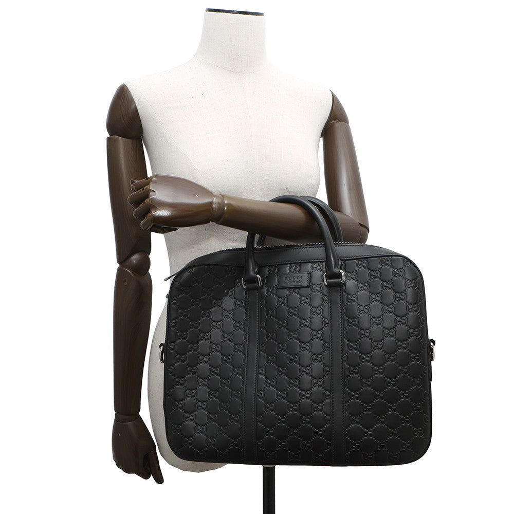 GUCCI ?Briefcase Black435322 GuccissimaLeather