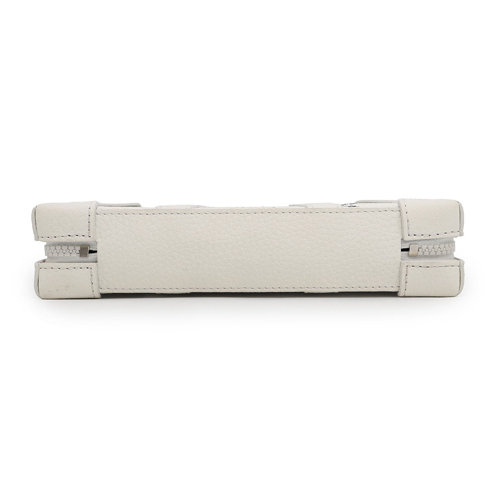 LOUIS VUITTON Soft Trunk / Wallet WhiteM80146 Monogram・Taurillon LV Friend