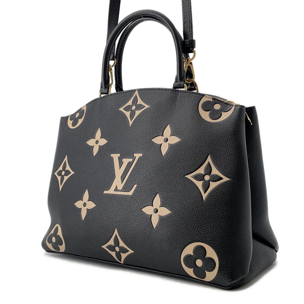 LOUIS VUITTON Grand Palais Noir/BeigeM45842 Monogram・Amplan Size MM